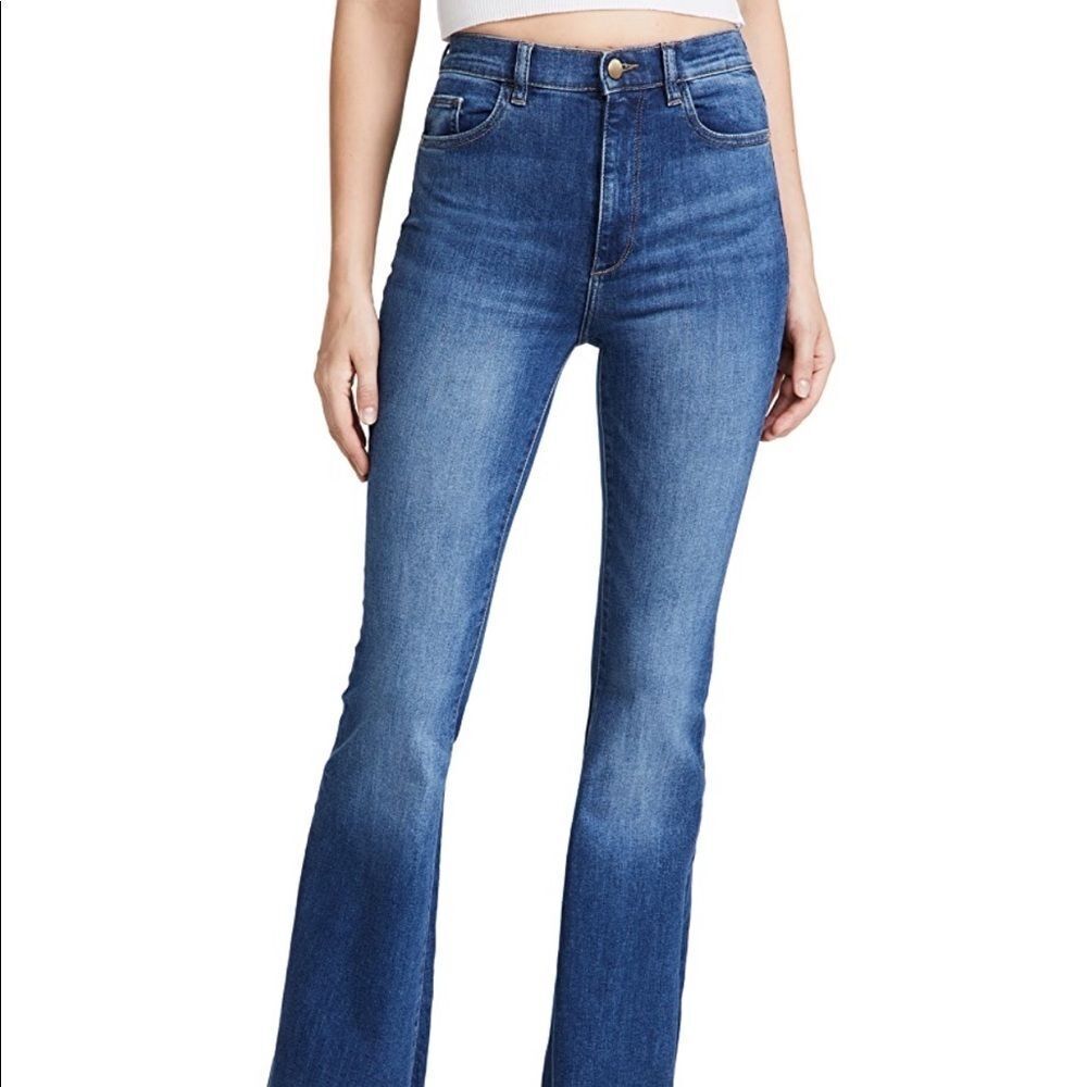DL1961 Rachel Ultra High Rise Flare Jeans in Stellar Size 25